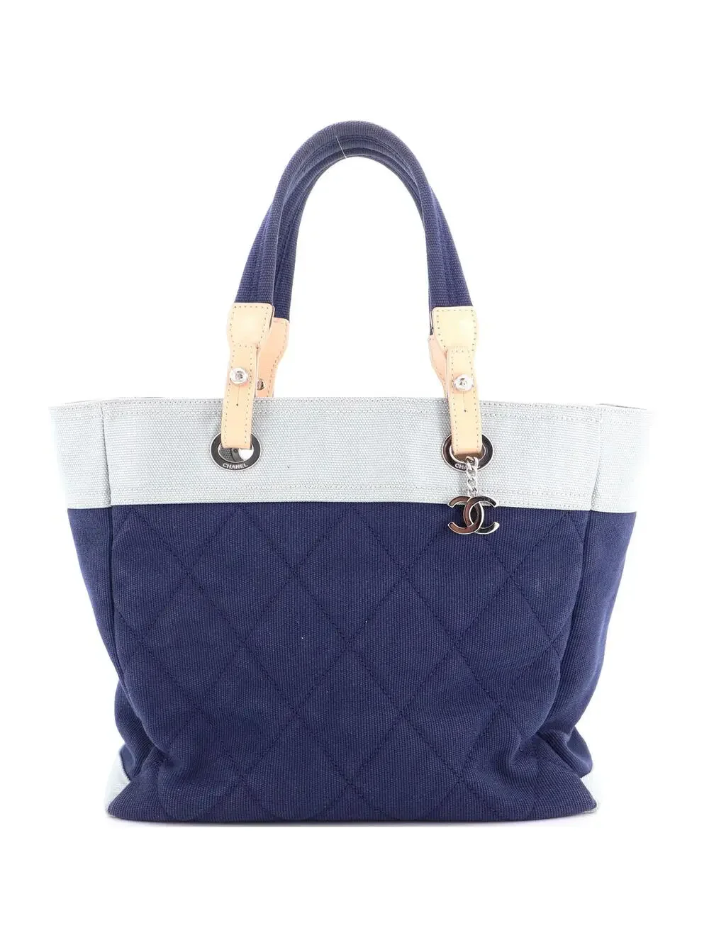 Chanel Biarritz Tote Quilted Canvas #276653C10B